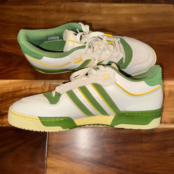 SOLD❗️- Adidas Rivalry Low 86 Crew Green/Hazy Yellow FZ6318 - Size 12.5 - Picture 8 of 16